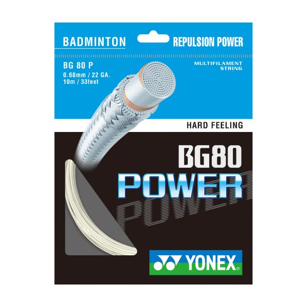 Bedmintonový výplet BG 80 POWER white 10m